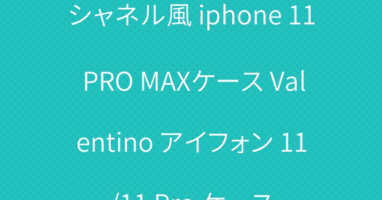 シャネル風 iphone 11 PRO MAXケース Valentino アイフォン 11/11 Pro ケース