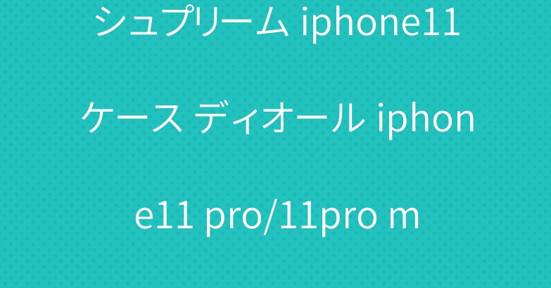 シュプリーム iphone11ケース ディオール iphone11 pro/11pro maxケース 人気