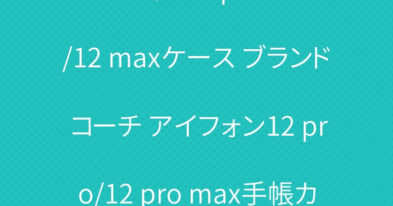 ルイヴィトン iphone11/12 maxケース ブランド コーチ アイフォン12 pro/12 pro max手帳カバー
