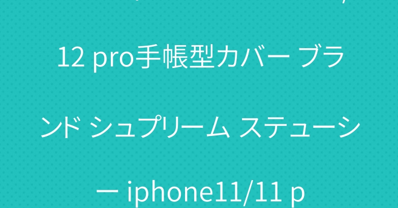ルイヴィトン アイフォン12/12 pro手帳型カバー ブランド シュプリーム ステューシー iphone11/11 proケース