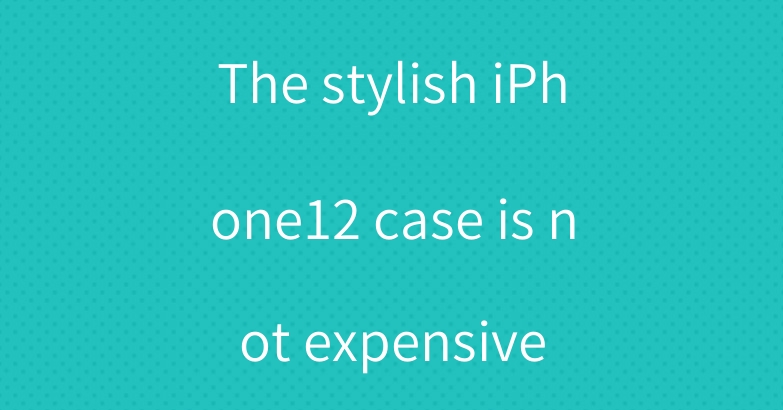 The stylish iPhone12 case is not expensive