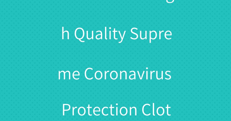 Fendi Brand High Quality Supreme Coronavirus Protection Cloth Facemask