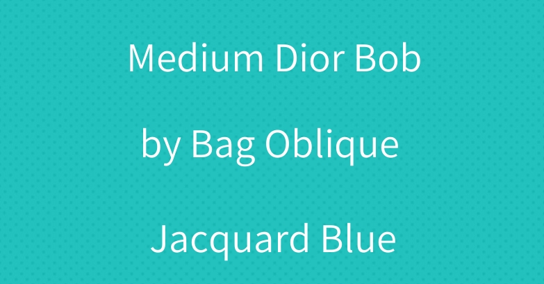 Medium Dior Bobby Bag Oblique Jacquard Blue