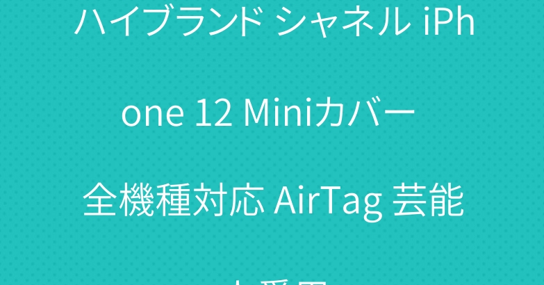 ハイブランド シャネル iPhone 12 Miniカバー 全機種対応 AirTag 芸能人愛用