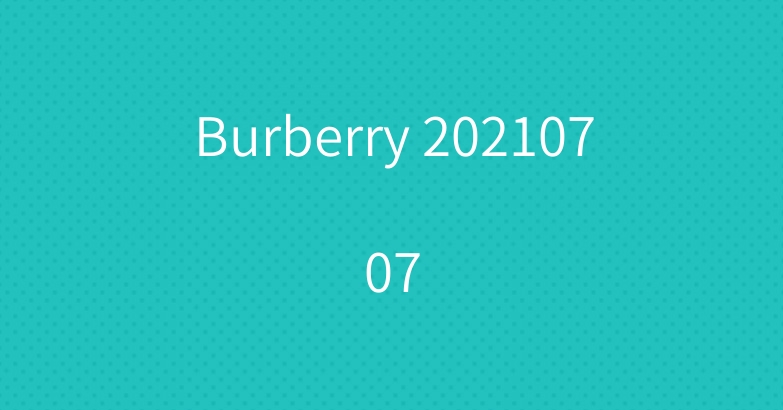 Burberry 20210707