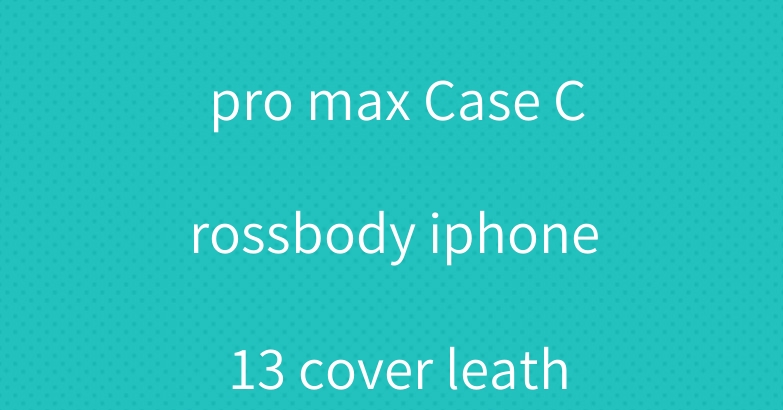 Prada iPhone 13 pro max Case Crossbody iphone 13 cover leather