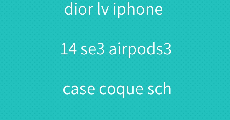 dior lv iphone 14 se3 airpods3 case coque schutzhülle shell