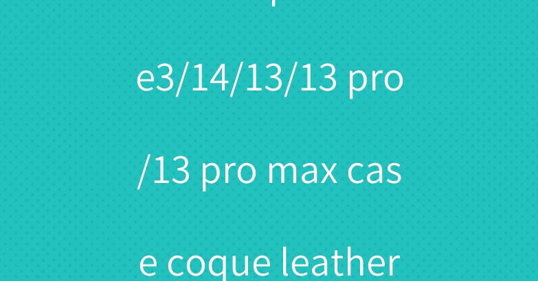chanel iphoen se3/14/13/13 pro/13 pro max case coque leather strap case
