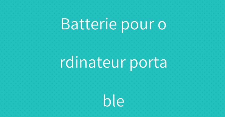 Batterie pour ordinateur portable