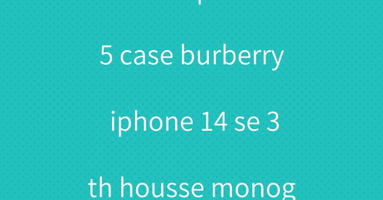 chanel ipad air5 case burberry iphone 14 se 3th housse monogram hülle