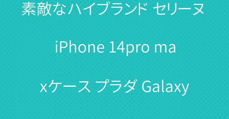 素敵なハイブランド セリーヌ iPhone 14pro maxケース プラダ Galaxy S22ケース