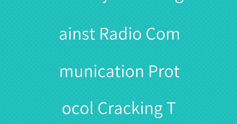 Drone jammer Against Radio Communication Protocol Cracking Technology