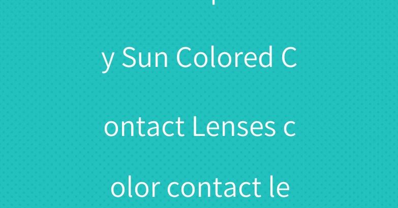 2022 Purple Gray Sun Colored Contact Lenses color contact lens korean