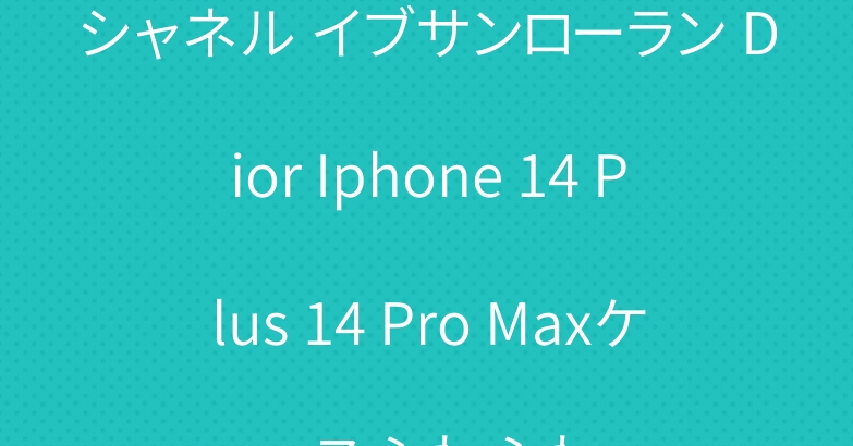 シャネル イブサンローラン Dior Iphone 14 Plus 14 Pro Maxケースふわふわ