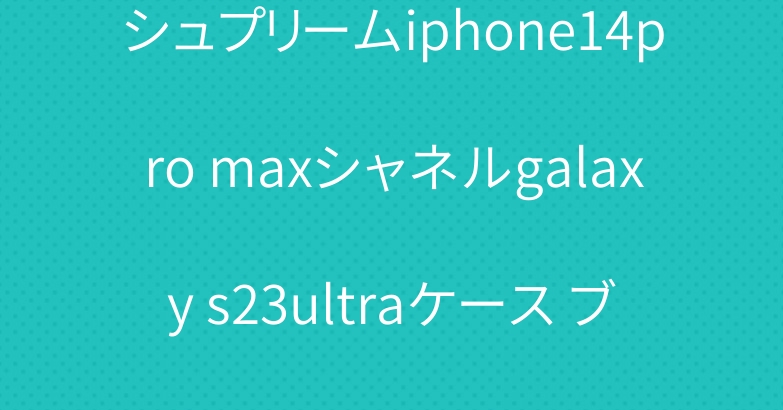 シュプリームiphone14pro maxシャネルgalaxy s23ultraケース ブランド かわいい