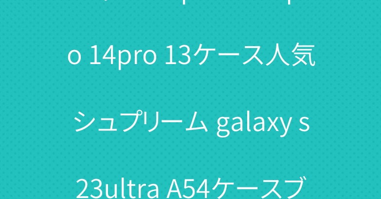 シャネル iphone15pro 14pro 13ケース人気シュプリーム galaxy s23ultra A54ケースブランド
