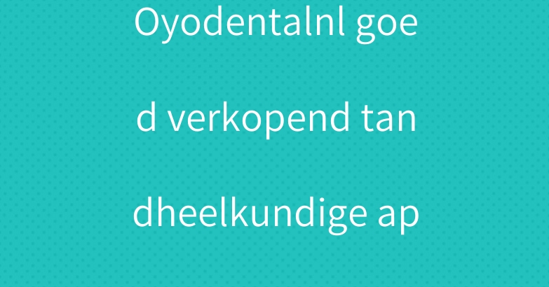 Oyodentalnl goed verkopend tandheelkundige apparatuur