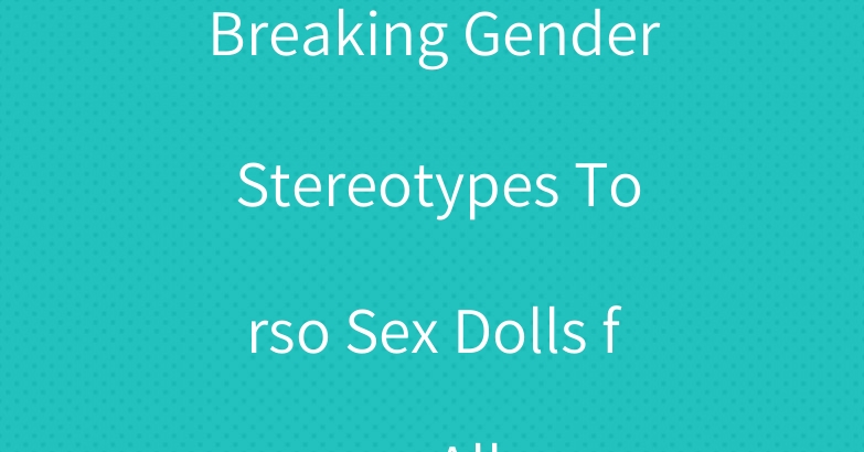 Breaking Gender Stereotypes Torso Sex Dolls for All