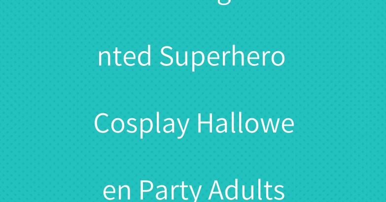 Colors Logo Printed Superhero Cosplay Halloween Party Adults Embryform