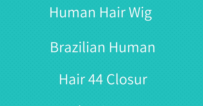 Short Black 1b Human Hair Wig Brazilian Human Hair 44 Closure Bob Wigs Amy Gibson